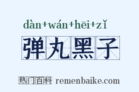 弹丸黑子是什么意思的图片